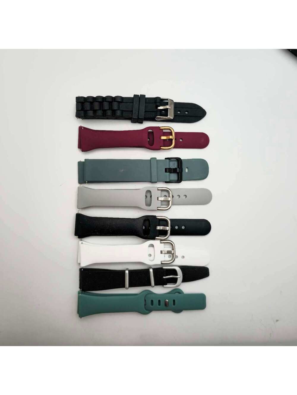 Silicone Watch Band Lot 8 Pieces 19 mm